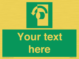 Custom Turn Anti-Clockwise Sign